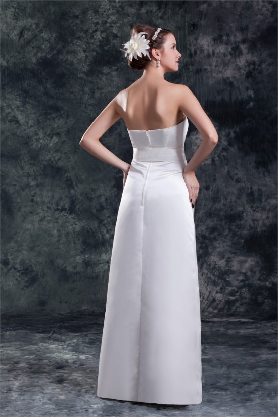 Sleeveless Satin Sheath/Column Sweetheart Wedding Dresses with Lace Jacket 2031335 Sleeveless Satin Sheath/Column Sweetheart Wedding Dresses with Lace Jacket 2031335