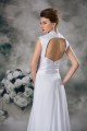 Sleeveless Sheath/Column Cowl Chiffon Elastic Woven Satin Wedding Dresses 2031337 Sleeveless Sheath/Column Cowl Chiffon Elastic Woven Satin Wedding Dresses 2031337