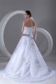 Sleeveless Soft Sweetheart A-Line Satin Organza Beaded Wedding Dresses 2031343