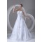 Sleeveless Soft Sweetheart A-Line Satin Organza Beaded Wedding Dresses 2031343