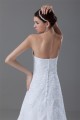Sleeveless Soft Sweetheart A-Line Satin Organza Wedding Dresses 2031344