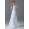 Sleeveless Soft Sweetheart A-Line Satin Organza Wedding Dresses 2031344