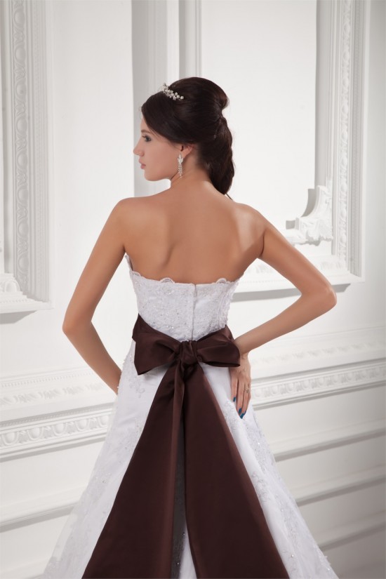A-Line Soft Sweetheart Satin Lace Wedding Dresses 2031346 A-Line Soft Sweetheart Satin Lace Wedding Dresses 2031346
