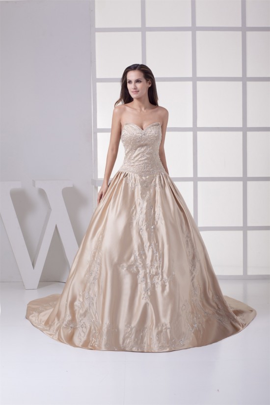 Fantastic Ball Gown Sweetheart Satin Sleeveless Wedding Dresses 2030135 Fantastic Ball Gown Sweetheart Satin Sleeveless Wedding Dresses 2030135