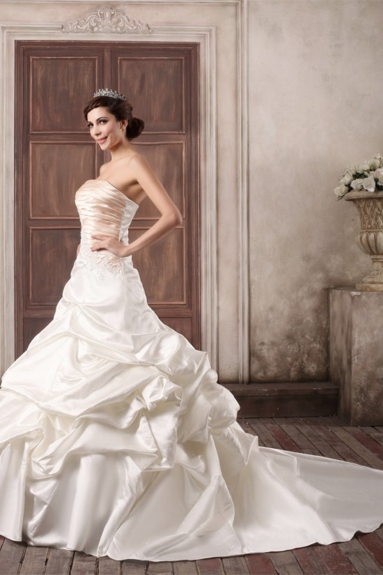 Sleeveless Strapless Satin Ball Gown Embellished Wedding Dresses 2031350 Sleeveless Strapless Satin Ball Gown Embellished Wedding Dresses 2031350
