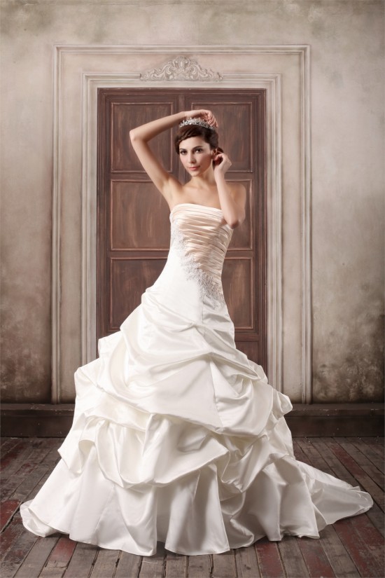Sleeveless Strapless Satin Ball Gown Embellished Wedding Dresses 2031350 Sleeveless Strapless Satin Ball Gown Embellished Wedding Dresses 2031350
