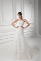 Sleeveless Strapless Satin Lace Fine Netting Wedding Dresses 2031351 Sleeveless Strapless Satin Lace Fine Netting Wedding Dresses 2031351