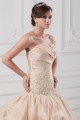 Sleeveless Sweetheart Ball Gown Taffeta Tulle Wedding Dresses 2031354