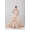 Sleeveless Sweetheart Ball Gown Taffeta Tulle Wedding Dresses 2031354