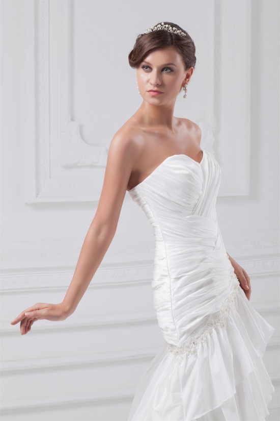 Sleeveless Taffeta Sweetheart Mermaid/Trumpet Embellished Wedding Dresses 2031358 Sleeveless Taffeta Sweetheart Mermaid/Trumpet Embellished Wedding Dresses 2031358