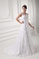 Sleeveless V-Neck Satin Lace A-Line Embellished Wedding Dresses 2031359 Sleeveless V-Neck Satin Lace A-Line Embellished Wedding Dresses 2031359