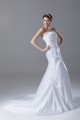 Soft Sweetheart Fit and flare Satin Sleeveless Wedding Dresses 2031360 Soft Sweetheart Fit and flare Satin Sleeveless Wedding Dresses 2031360