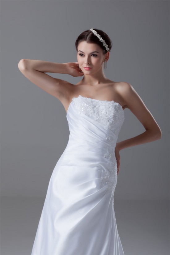 Soft Sweetheart Fit and flare Satin Sleeveless Wedding Dresses 2031360 Soft Sweetheart Fit and flare Satin Sleeveless Wedding Dresses 2031360
