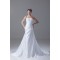 Soft Sweetheart Fit and flare Satin Sleeveless Wedding Dresses 2031360