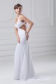 Spaghetti Straps Chiffon Satin Sleeveless Wedding Dresses 2031362