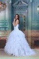 Strapless Ball Gown Sleeveless Satin Beaded Wedding Dresses 2031364