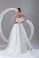 Strapless Ball Gown Sleeveless Satin Organza Wedding Dresses 2031365