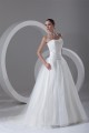 Strapless Ball Gown Sleeveless Satin Organza Wedding Dresses 2031365