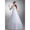 Strapless Satin Organza A-Line Sleeveless Wedding Dresses 2031367