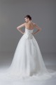 Strapless Satin Organza Sleeveless Ball Gown Wedding Dresses 2031368
