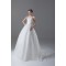 Strapless Satin Organza Sleeveless Ball Gown Wedding Dresses 2031368