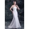 Strapless Sleeveless Mermaid/Trumpet Satin Fine Netting Wedding Dresses 2031372
