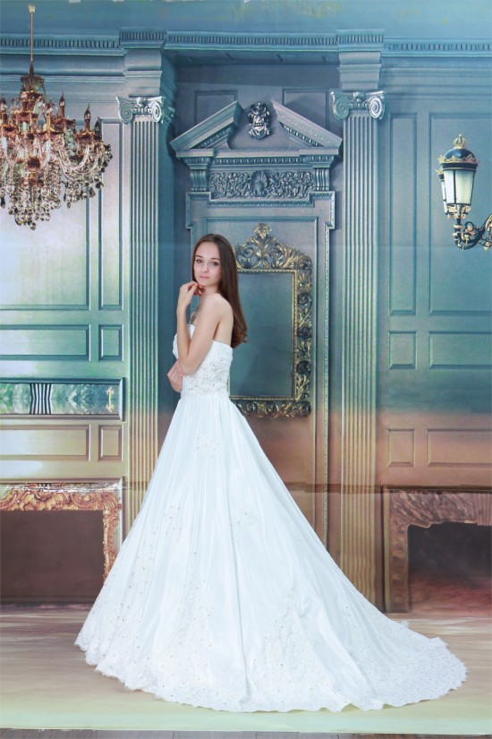Sweetheart A-Line Satin Taffeta Sleeveless Beaded Lace Wedding Dresses 2031377 Sweetheart A-Line Satin Taffeta Sleeveless Beaded Lace Wedding Dresses 2031377