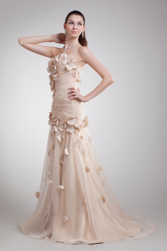 Sweetheart A-Line Sleeveless Satin Organza Wedding Dresses 2031378 Sweetheart A-Line Sleeveless Satin Organza Wedding Dresses 2031378