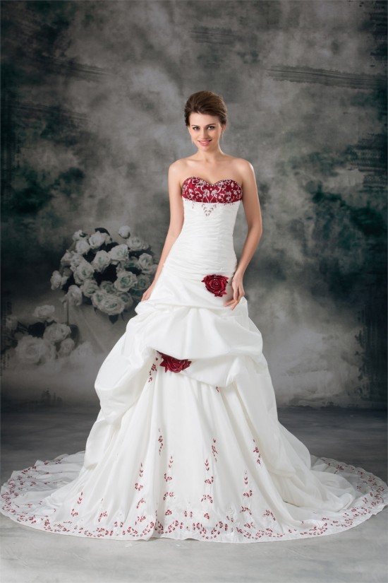 Sweetheart A-Line Sleeveless Taffeta Wedding Dresses 2031379 Sweetheart A-Line Sleeveless Taffeta Wedding Dresses 2031379