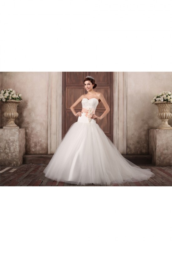 Sweetheart Ball Gown Satin Lace Fine Netting Sweet Wedding Dresses 2031381 Sweetheart Ball Gown Satin Lace Fine Netting Sweet Wedding Dresses 2031381
