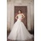 Sweetheart Ball Gown Satin Lace Fine Netting Sweet Wedding Dresses 2031381