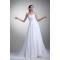 Sweetheart Chiffon Satin Sleeveless A-Line Wedding Dresses 2031382