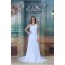 Sweetheart Sleeveless Chiffon Satin Sheath/Column Wedding Dresses 2031391