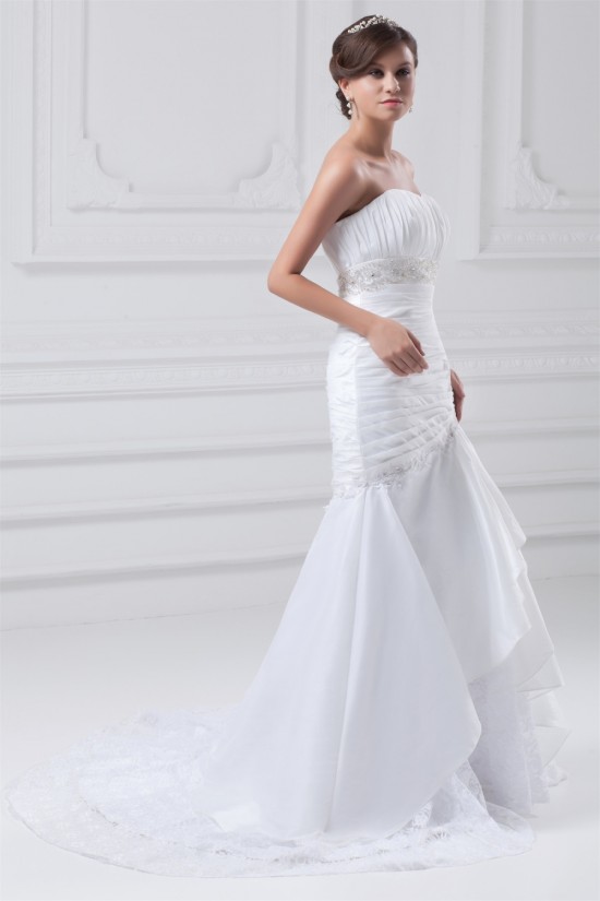 Sweetheart Sleeveless Mermaid/Trumpet Lace Taffeta Embellished Wedding Dresses 2031392 Sweetheart Sleeveless Mermaid/Trumpet Lace Taffeta Embellished Wedding Dresses 2031392