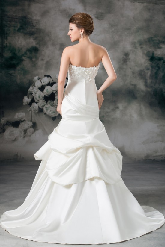 Sweetheart Sleeveless Satin Mermaid/Trumpet Wedding Dresses 2031394 Sweetheart Sleeveless Satin Mermaid/Trumpet Wedding Dresses 2031394