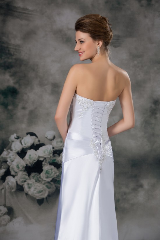 Sweetheart Sleeveless Sheath/Column Elastic Woven Satin Wedding Dresses 2031396 Sweetheart Sleeveless Sheath/Column Elastic Woven Satin Wedding Dresses 2031396