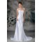 Sweetheart Sleeveless Sheath/Column Elastic Woven Satin Wedding Dresses 2031396