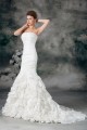 Taffeta Mermaid/Trumpet Strapless Sleeveless Embellished Wedding Dresses 2031400