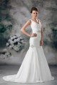 Taffeta Mermaid/Trumpet V-Neck Sleeveless Beaded Wedding Dresses 2031401 Taffeta Mermaid/Trumpet V-Neck Sleeveless Beaded Wedding Dresses 2031401