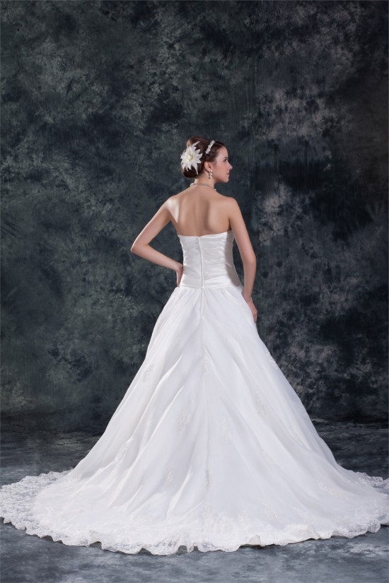 Unique Design A-Line Sleeveless Sweetheart Satin Sweet Wedding Dresses 2031407 Unique Design A-Line Sleeveless Sweetheart Satin Sweet Wedding Dresses 2031407