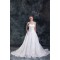 Unique Design A-Line Sleeveless Sweetheart Satin Sweet Wedding Dresses 2031407