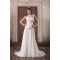 Unique Design Chiffon Elastic Woven Satin Strapless A-Line Wedding Dresses 2031408