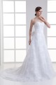 Unique Design Satin Lace A-Line Sweetheart Sleeveless Wedding Dresses 2031410