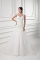 V-Neck Sleeveless A-Line Satin Fine Netting Lace Wedding Dresses 2031415 V-Neck Sleeveless A-Line Satin Fine Netting Lace Wedding Dresses 2031415