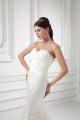 Wholesale Sweetheart Satin Sleeveless Mermaid/Trumpet Lace Wedding Dresses 2031421