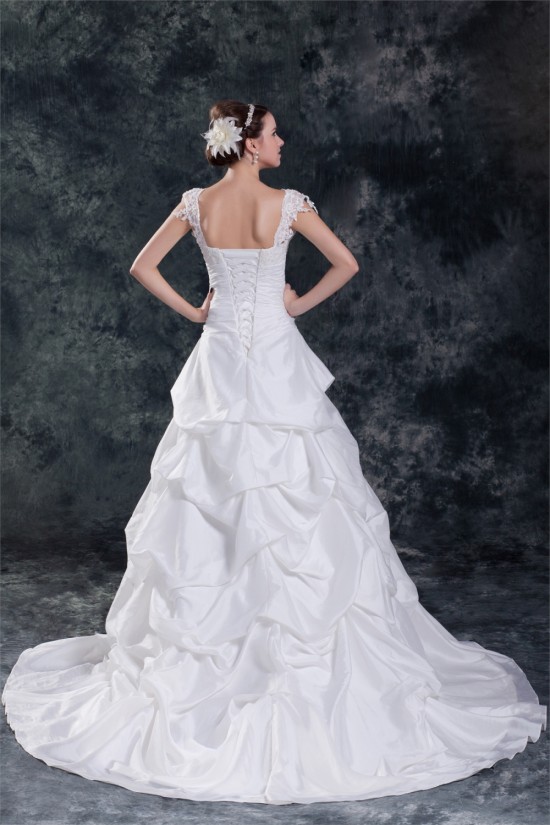 Wholesale Taffeta Straps Sleeveless A-Line Wedding Dresses 2031424 Wholesale Taffeta Straps Sleeveless A-Line Wedding Dresses 2031424