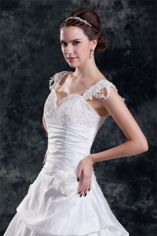 Wholesale Taffeta Straps Sleeveless A-Line Wedding Dresses 2031424 Wholesale Taffeta Straps Sleeveless A-Line Wedding Dresses 2031424