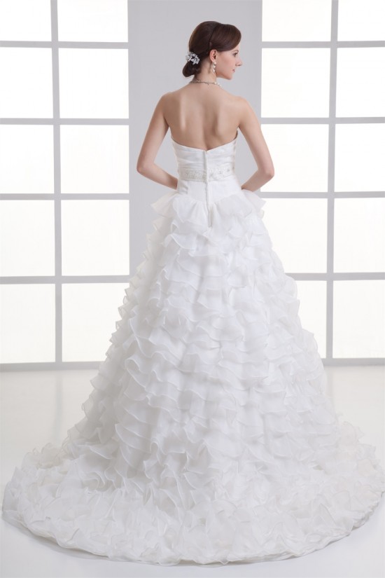 Wonderful Ball Gown Satin Organza Sleeveless Sweetheart Wedding Dresses 2031426 Wonderful Ball Gown Satin Organza Sleeveless Sweetheart Wedding Dresses 2031426