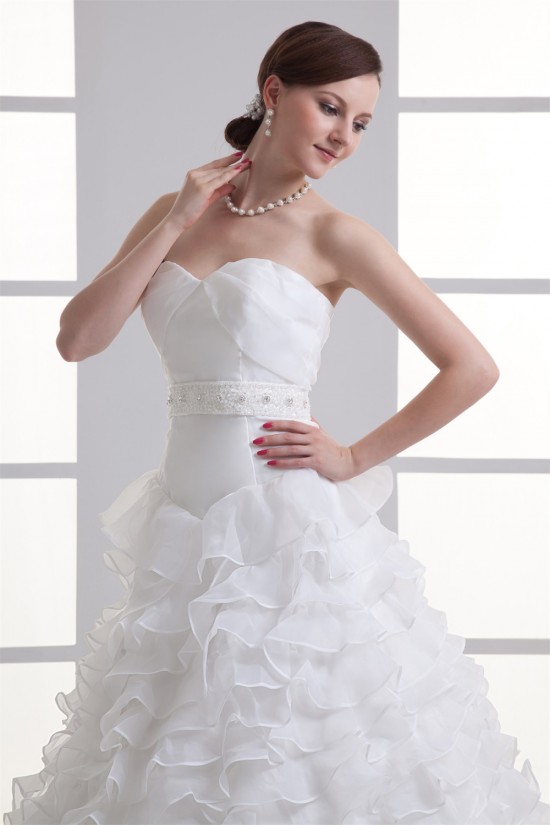 Wonderful Ball Gown Satin Organza Sleeveless Sweetheart Wedding Dresses 2031426 Wonderful Ball Gown Satin Organza Sleeveless Sweetheart Wedding Dresses 2031426