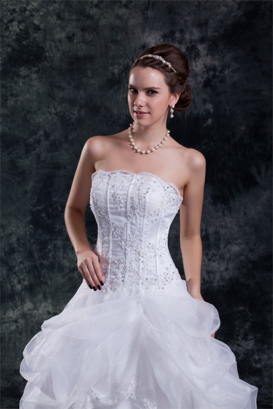 Wonderful Ball Gown Strapless Satin Organza Sleeveless Wedding Dresses 2031427 Wonderful Ball Gown Strapless Satin Organza Sleeveless Wedding Dresses 2031427